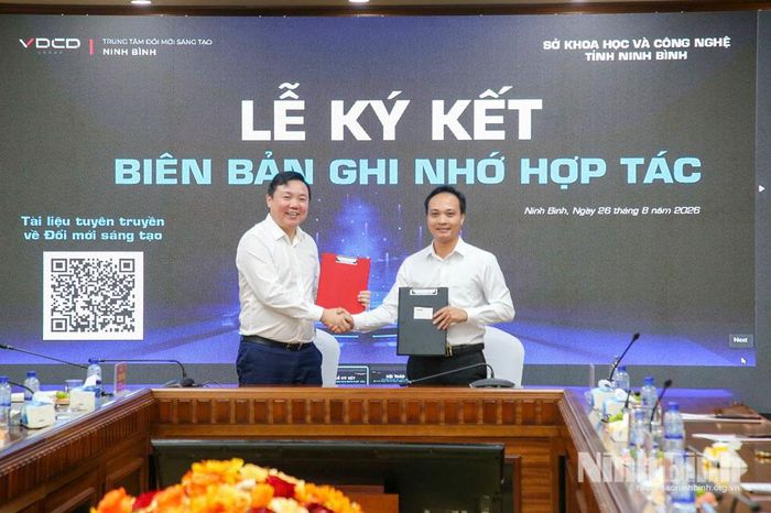Ký kết biên bản ghi nhớ (MOU) về hoạt động hỗ trợ, phát triển doanh nghiệp giữa Tập đoàn VDCD và Câu lạc bộ Khởi nghiệp sáng tạo tỉnh Ninh Bình.