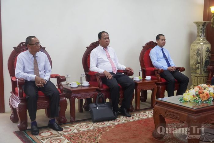 Đại biểu tham dự buổi tiếp - Ảnh: N.M