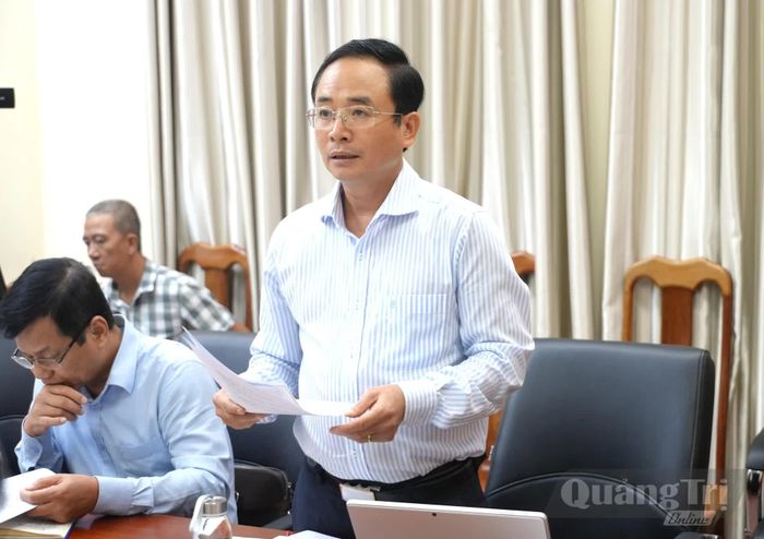 Lãnh đạo Sở Khoa học và Công nghệ báo cáo kết quả thực hiện nhiệm vụ 7 tháng năm 2026 - Ảnh: T.Đ