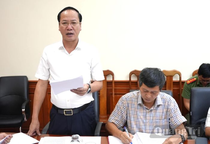 Lãnh đạo Sở Tài chính phát biểu tại buổi làm việc - Ảnh: T.Đ