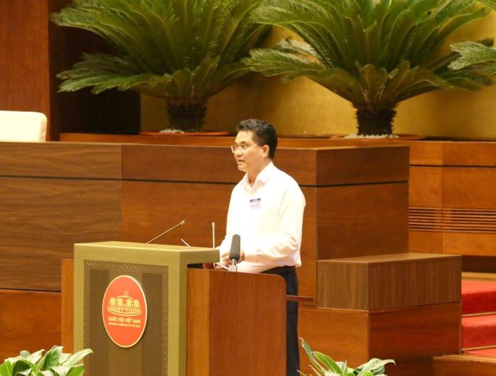 Đại diện các cán bộ diện quy hoạch phát biểu tại buổi gặp mặt. (Ảnh: Cổng TTĐT Đảng Cộng sản Việt Nam)