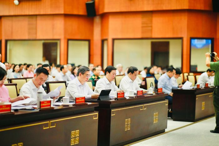 Các đại biểu tham dự Hội nghị quán triệt, triển khai thi hành Luật Phát triển đô thị tại TP.HCM.