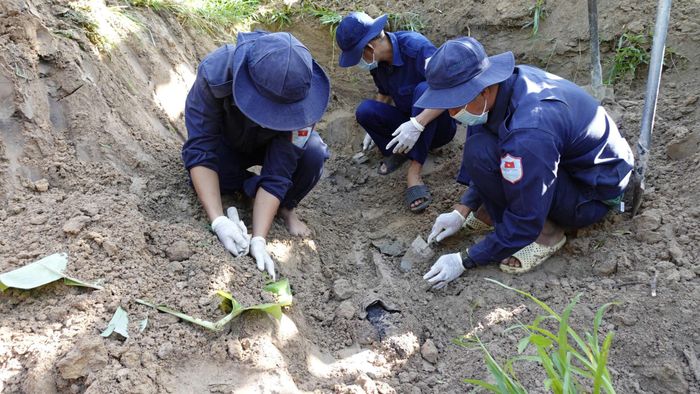 Tổng số đã có 63 hài cốt liệt được Đội K92 tỉnh An Giang tìm kiếm, quy tập được tại khu vực ấp Rẫy Mới, xã Kiên Lương, tỉnh An Giang.