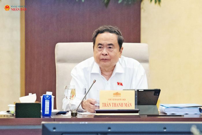 Chủ tịch Quốc hội Trần Thanh Mẫn phát biểu