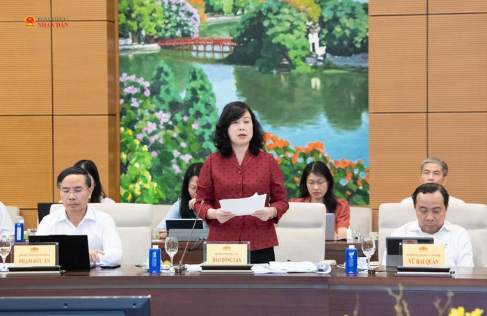 Bộ trưởng Bộ Y tế Đào Hồng Lan phát biểu