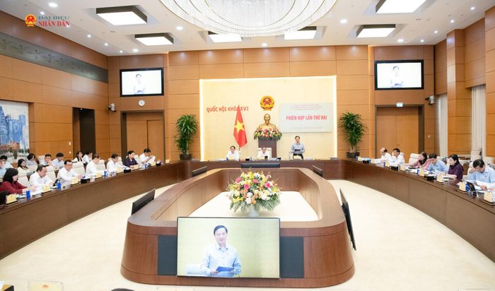 Phó Chủ tịch Quốc hội Nguyễn Khắc Định phát biểu