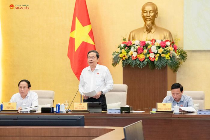 Chủ tịch Quốc hội Trần Thanh Mẫn phát biểu