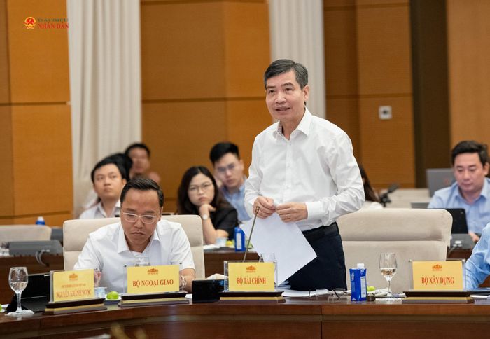 Thứ trưởng Bộ Tài chính Tạ Anh Tuấn phát biểu