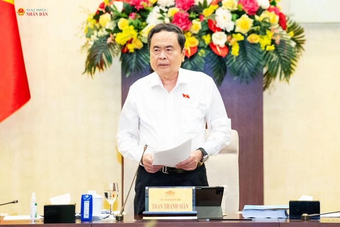 Chủ tịch Quốc hội Trần Thanh Mẫn phát biểu
