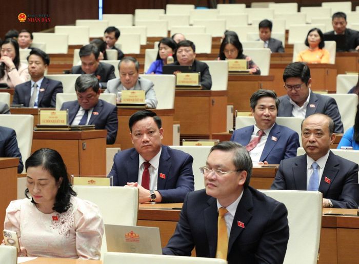 Trưởng Đoàn ĐBQH tỉnh Nghệ An Nguyễn Khắc Thận dự Lễ công bố Nghị quyết về việc thành lập Tổ chức Nghị sĩ hữu nghị Việt Nam. Ảnh: Khánh Duy