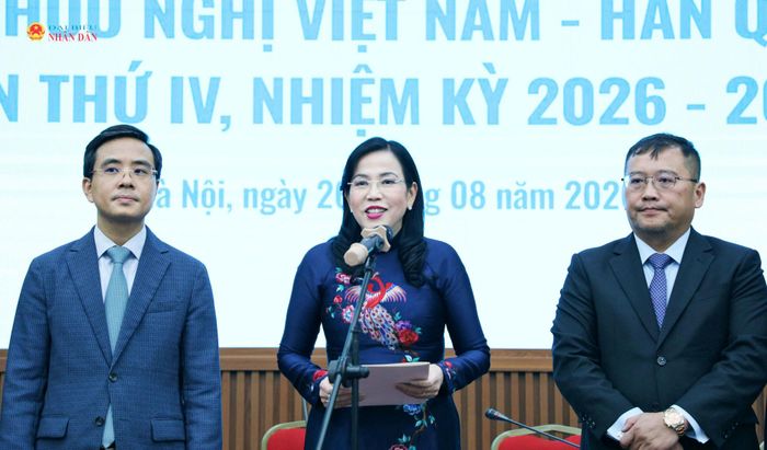 Chủ tịch Hội hữu nghị Việt Nam - Hàn Quốc nhiệm kỳ 2026 – 2031 Nguyễn Thanh Hải phát biểu tại Đại hội