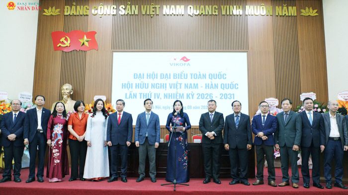 Ban Chấp hành Hội hữu nghị Việt Nam – Hàn Quốc nhiệm kỳ 2026 - 2031 ra mắt Đại hội