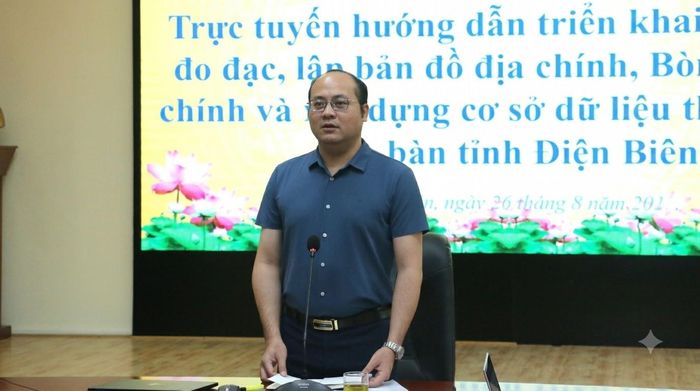 Đồng chí Lê Xuân Cảnh, Ủy viên Ban Chấp hành Đảng bộ tỉnh, Giám đốc Sở Nông nghiệp và Môi trường tỉnh Điện Biên. Ảnh ĐBP