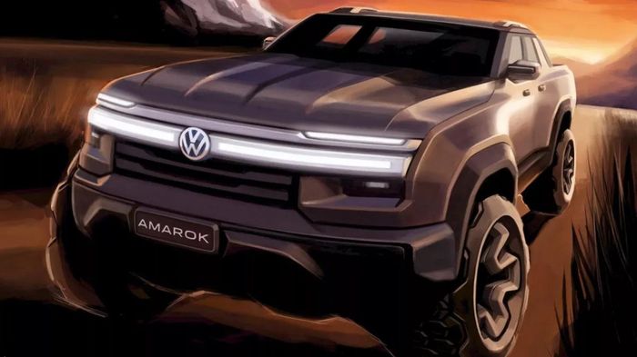 Bản concept Amarok trước đây có diện mạo hầm hố. Ảnh: VW