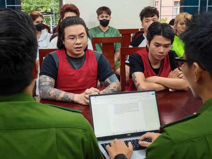 Phạm Tuấn và đồng phạm tại cơ quan Công an.