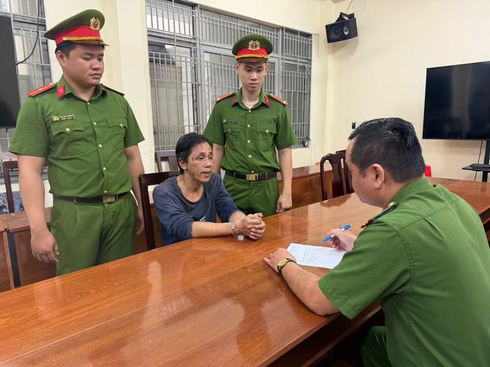 Trương Xuân Huy tại cơ quan điều tra.
