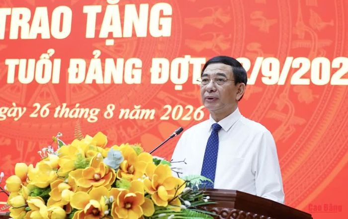 Đại tướng Phan Văn Giang, Ủy viên Bộ Chính trị, Phó Thủ tướng Chính phủ, Bộ trưởng Bộ Quốc phòng phát biểu tại buổi lễ.