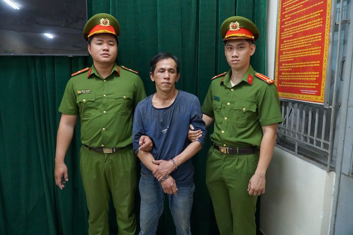 Đối tượng Huy bị bắt giữ