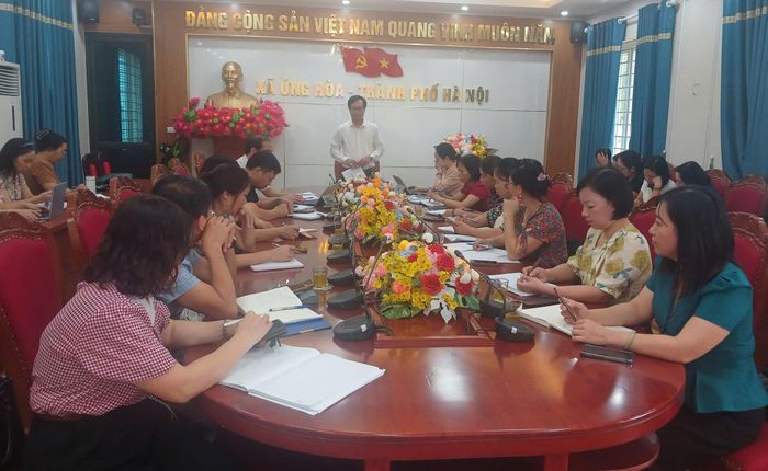 Năm học 2026-2027, ngành Giáo dục xã Ứng Hòa tiếp tục xác định chuyển đổi số là nhiệm vụ quan trọng. Ảnh: Lê Quí