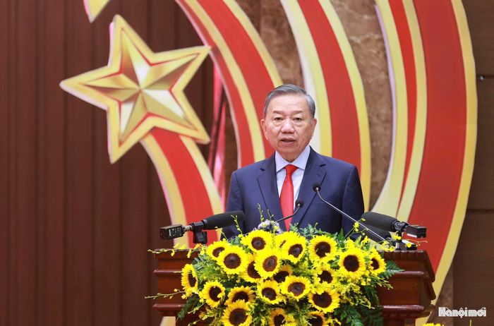 Tổng Bí thư, Chủ tịch nước Tô Lâm phát biểu tại buổi lễ.