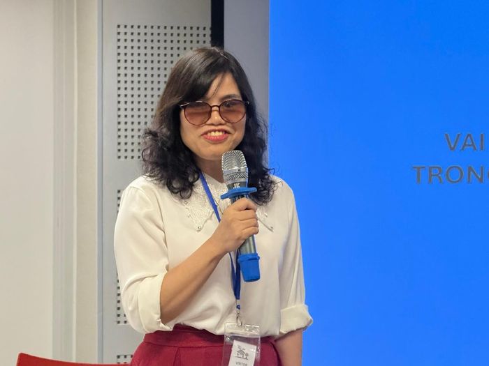ThS. Đinh Việt Anh, Phó Chủ tịch Hội Người mù Việt Nam. Ảnh: Kiều Thoan Thu