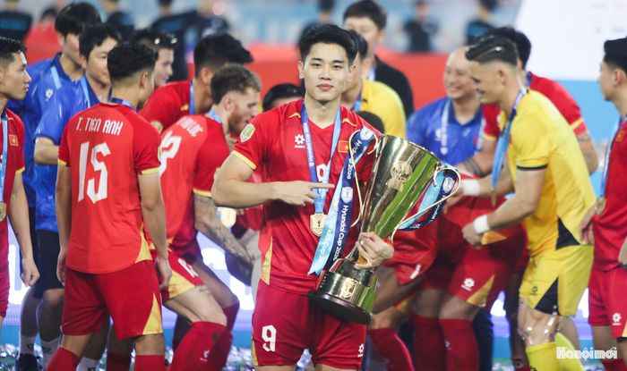 Tuyển Việt Nam cũng đánh dấu cột mốc đáng tự hào, với chuỗi 26 trận bất bại (22 thắng, 4 hòa). Ảnh: Ngọc Tú