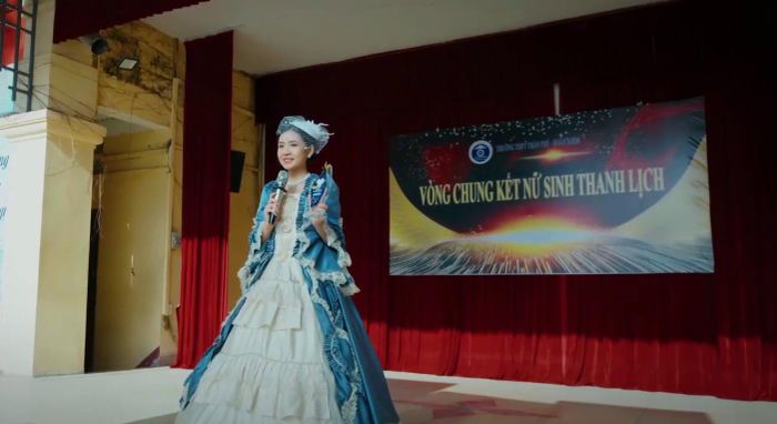 Phương có những lời xúc động nhắn gửi tới gia đình. Ảnh VTV