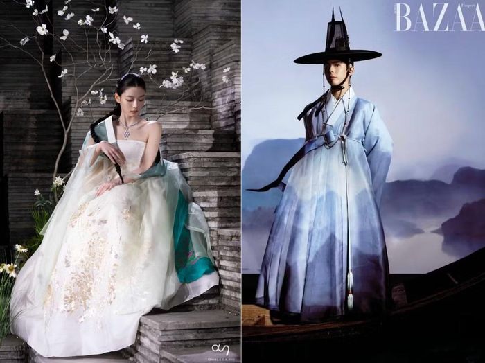 Hai bộ hình không liên quan đến nhau của Kim Yoo Jung và Park Bo Gum được fan dùng "làm phép" manifest tái hợp.