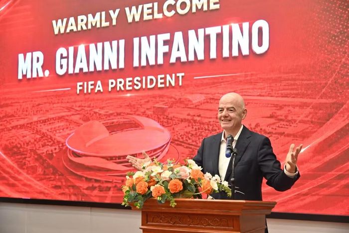 Chia sẻ tại đây, Chủ tịch FIFA Gianni Infantino cho biết ông có mặt ở Việt Nam vào thời điểm "không thể đẹp hơn" khi đội tuyển Bóng đá Nam Việt Nam vừa đăng quang ngôi Vô địch ASEAN Cup 2026.