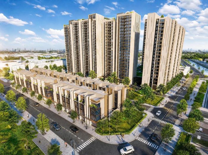 Phối cảnh Dự án Nhà ở xã hội tại ô đất AOM-72 (thuộc quy hoạch phân khu 2, phường Cao Xanh).