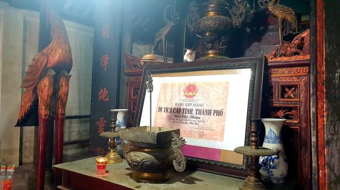 Đền Chỉ Thiện được UBND tỉnh Nghệ An xếp hạng Di tích lịch sử - văn hóa năm 2007. Ảnh: Nguyễn Diệu