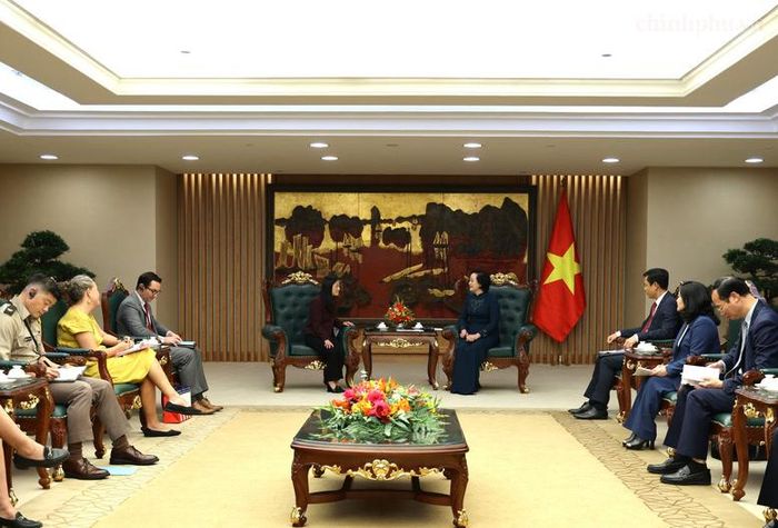Phó Thủ tướng Chính phủ Phạm Thị Thanh Trà tái khẳng định Việt Nam luôn coi Hoa Kỳ là đối tác có tầm quan trọng chiến lược hàng đầu - Ảnh: chinhphu.vn/Thu Giang
