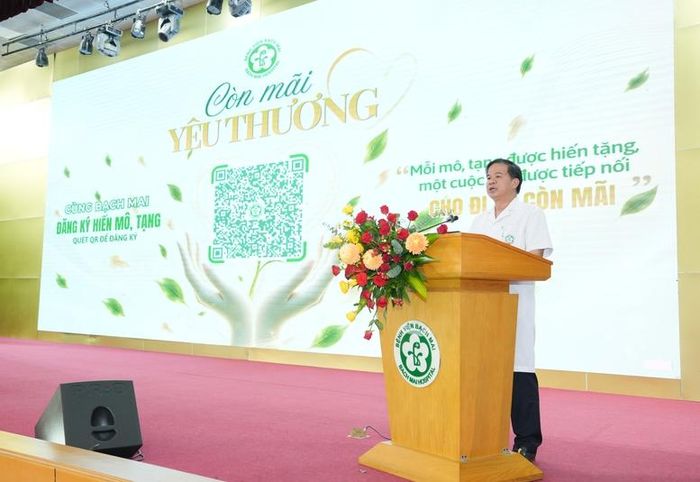PGS Đào Xuân Cơ, Giám dốc Bệnh viện Bạch Mai phát biểu tại chương trìnhẢnh: Chinhphu.vn