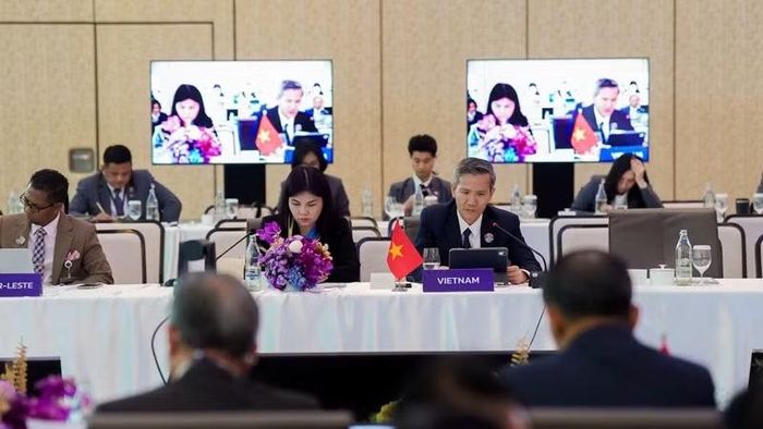 Đoàn đại biểu Việt Nam tham dự hội nghị. (Ảnh: CTV)