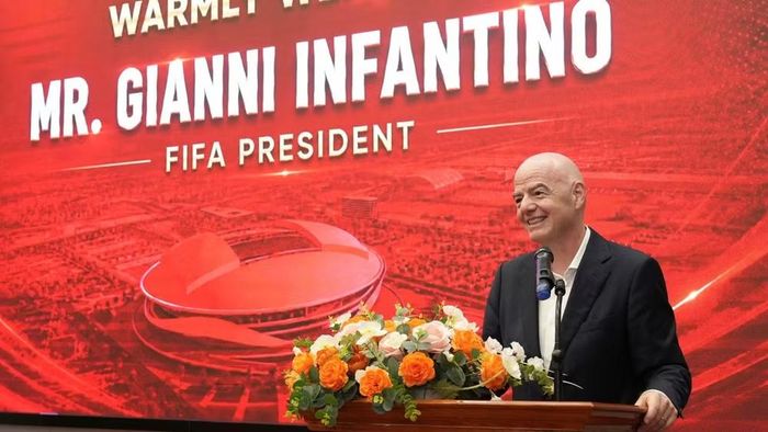 Chủ tịch FIFA Gianni Infantino. (Ảnh: Ban tổ chức)