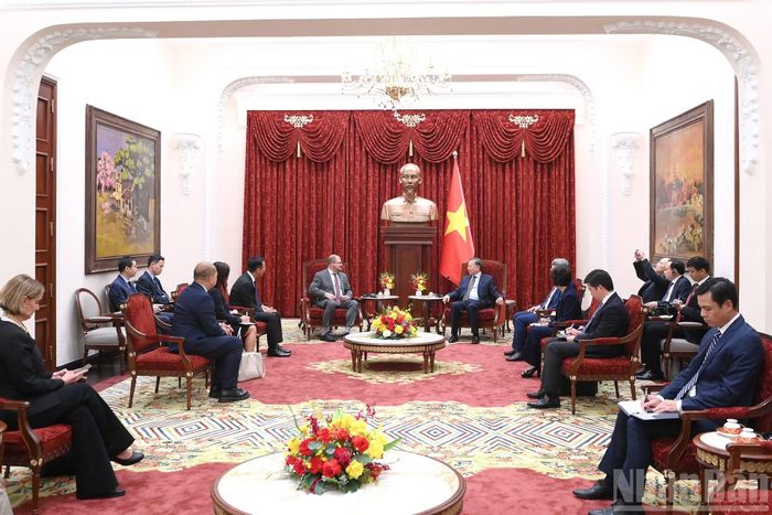 Quang cảnh cuộc tiếp.