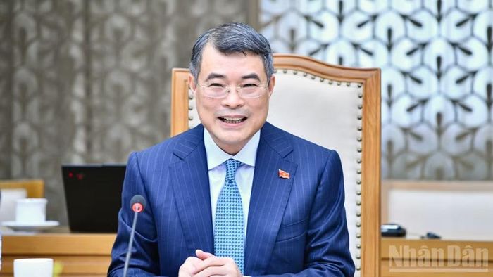 Thủ tướng Chính phủ Lê Minh Hưng phát biểu ý kiến tại buổi tiếp. (Ảnh: THANH GIANG)