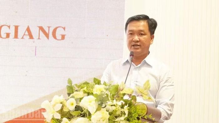 Ông Nguyễn Quang Minh, Tổng Giám đốc Công ty cổ phần đầu tư Phú Cường Kiên Giang. (Ảnh: QUỐC TRINH)