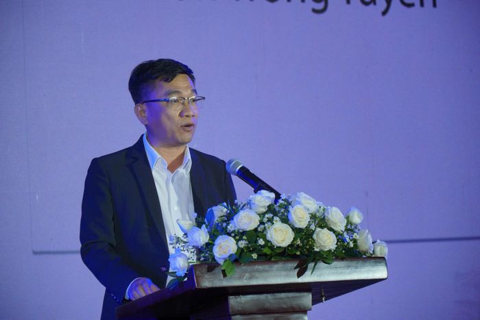  Ông Trần Trọng Tuyên, Phó Giám đốc Sở KH-CN TPHCM phát biểu khai mạc. Ảnh: BÙI TUẤN 