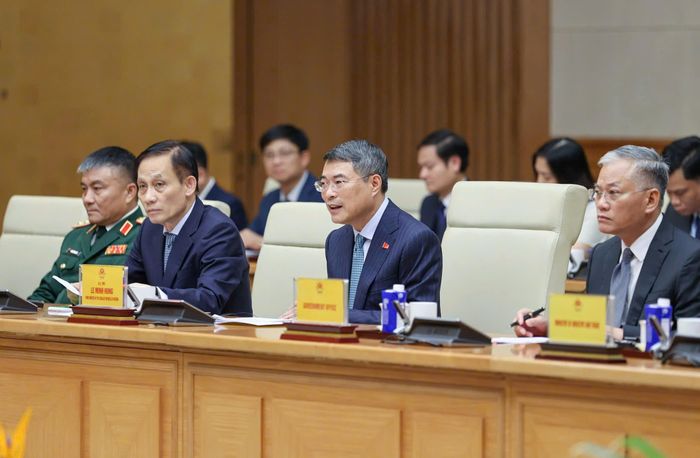 Thủ tướng Lê Minh Hưng tiếp Đại sứ, Đại biện các nước ASEAN tại Việt Nam, chiều 27-8. Ảnh: VIẾT CHUNG