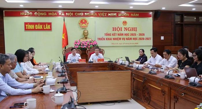 Toàn cảnh hội nghị tại điểm cầu tỉnh Đắk Lắk.