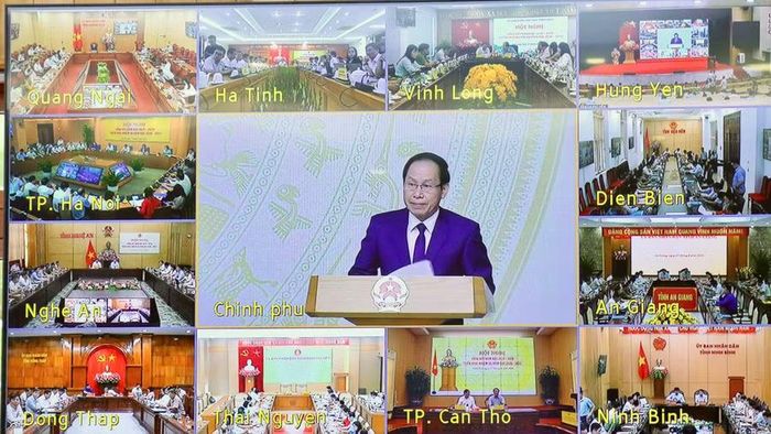 Các điểm cầu tham gia Hội nghị tổng kết năm học 2025-2026, triển khai nhiệm vụ năm học 2026-2027 của ngành Giáo dục.