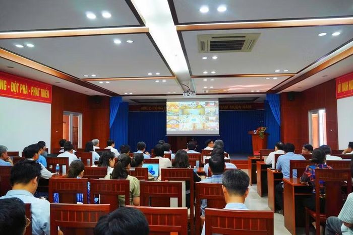 Các đại biểu dự Hội nghị tại điểm cầu Khánh Hòa.