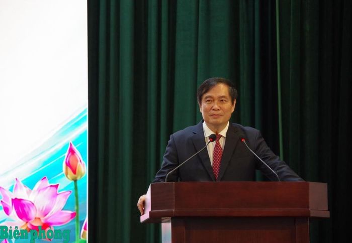 Đồng chí Phan Xuân Thủy phát biểu bế mạc hội thi. Ảnh: Thủy Nguyên