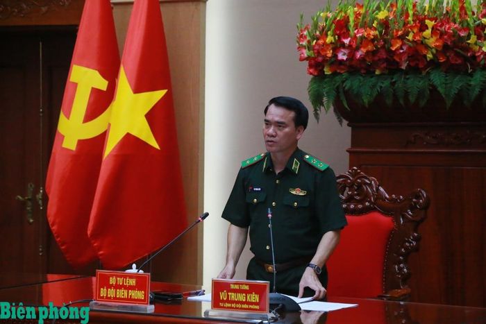 Trung tướng Vũ Trung Kiên phát biểu chỉ đạo tại hội nghị. Ảnh: Cẩm Linh