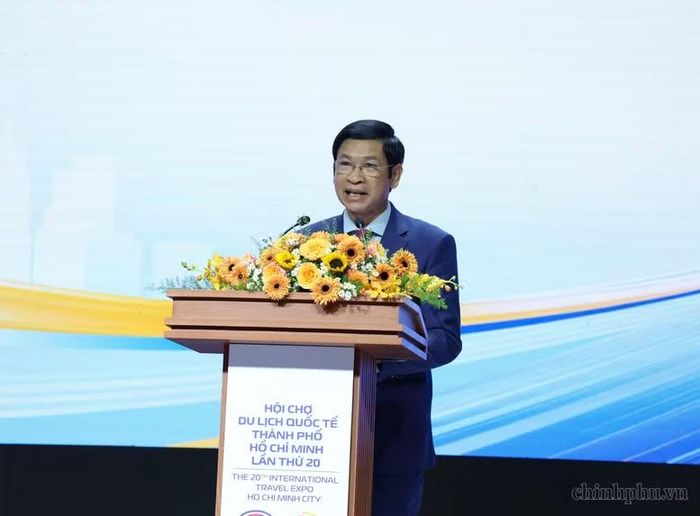 Thứ trưởng Bộ Văn hóa, Thể thao và Du lịch Hồ An Phong phát biểu tại lễ khai mạc - Ảnh: VGP