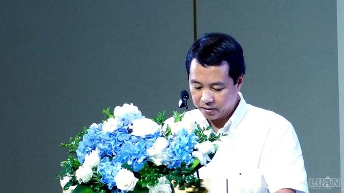 Ông Bùi Chính Nghĩa, Cục trưởng Cục Bảo tồn thiên nhiên và Đa dạng sinh học (Bộ Nông nghiệp và Môi trường) nhấn mạnh ý nghĩa của dự án WTP. Ảnh: Khánh Dương.