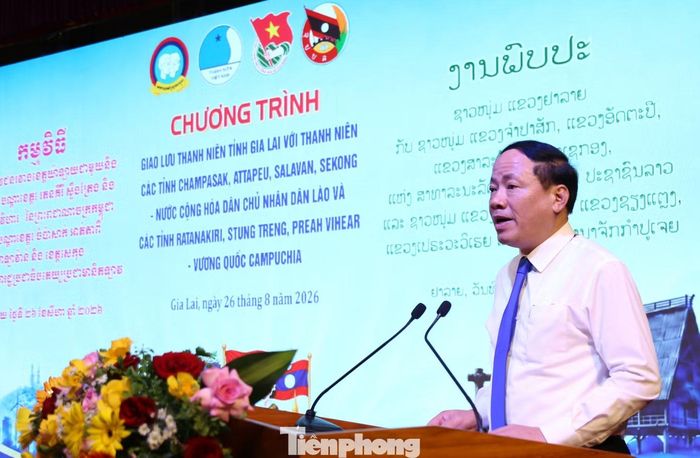 Ông Phạm Anh Tuấn - Chủ tịch UBND tỉnh Gia Lai, phát biểu. Ảnh: Trương Định