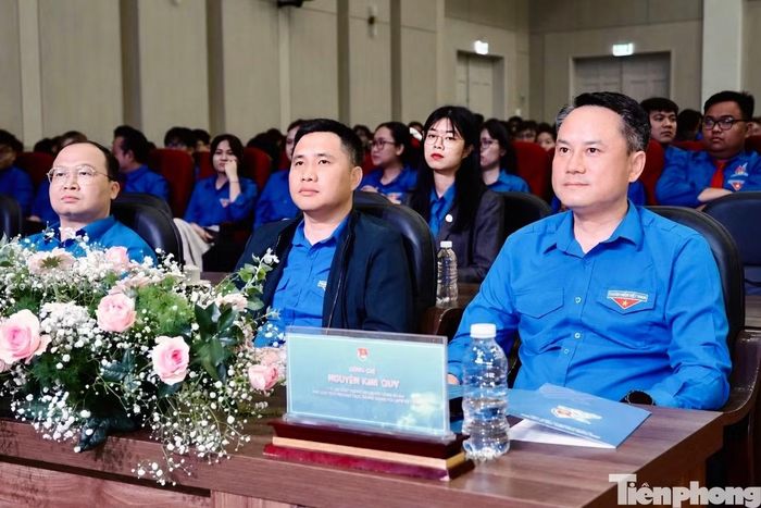 Anh Nguyễn Kim Quy - Bí thư Trung ương Đoàn, Phó Chủ tịch Thường trực Trung ương Hội LHTN Việt Nam dự chương trình.