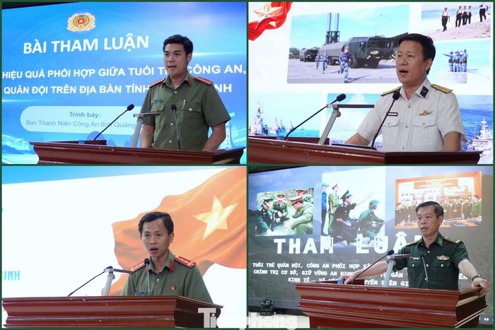 Đại biểu dự hội nghị trình bày tham luận.
